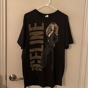 Celine Dion World Tour 2008 concert T-shirt